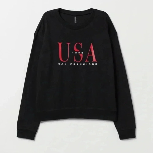 DIVIDED H&M USA SAN FRANCISCO 1998 SWEATER - Picture 1 of 5